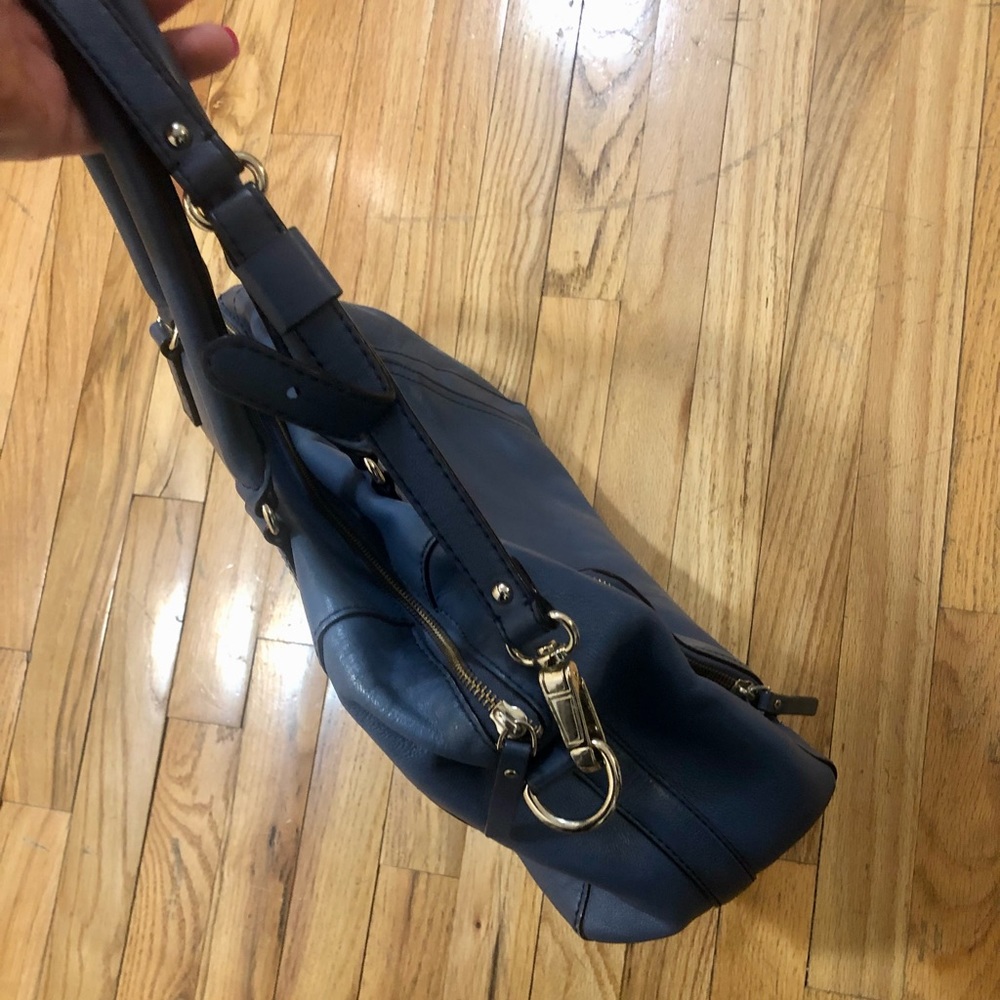 Kate Spade blue satchel with cross body strap - Picture 7 of 9